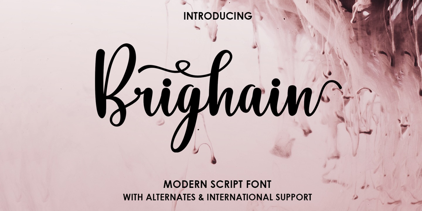 Example font Brighain Script #1